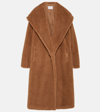 Max Mara Apogeo Oversized Camel Hair And Silk-blend Fleece Coat In Brown