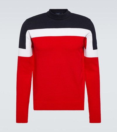 Fusalp Bradley Colorblocked Sweater In Racing_neige