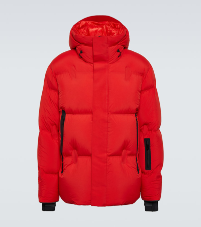 Zegna Oversized Ski Jacket In Red