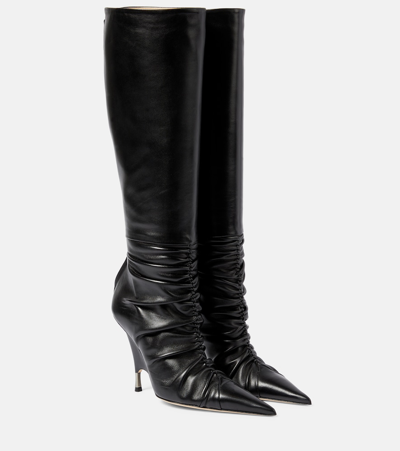 Blumarine Godiva Knee-high Boots In Black