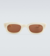 JACQUES MARIE MAGE WHISKEYCLONE RECTANGULAR SUNGLASSES