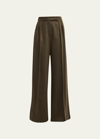 MAX MARA WERTHER PLEATED WOOL TROUSERS