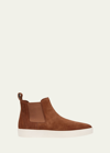 Vince Men's Tamas Gored Slip-on Sneakers In Coriander Tan