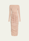 Givenchy Ruched Body-con Dress In Blush Pink