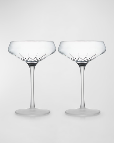 Waterford Crystal Lismore Arcus Coupe Glasses, Set Of 2 In Transparent