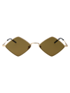 Saint Laurent Sl 302 Lisa Sunglasses In 011 Gold Gold Brown