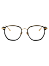 Linda Farrow Danilo Glasses In 01 Yellow Gold Black Optical