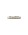 Roberto Coin Symphony Collection 18k Gold Stacked Barocco Ring In White Gold