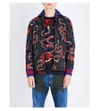 GUCCI Space snake-print hooded shell jacket