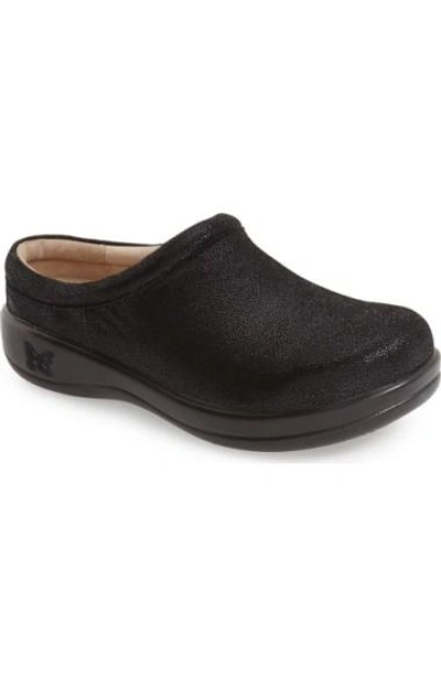 A.w.a.k.e. 'kayla' Clog In Licorice Soft Black  Leather