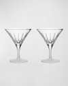 WATERFORD CRYSTAL LISMORE ARCUS MARTINI GLASSES, SET OF 2