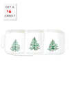 Vietri Lastra Holiday Small Three-part Server