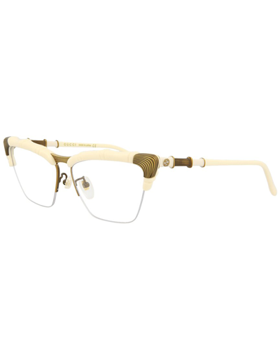 Gucci Women's Gg0660o 58mm Optical Frames In White