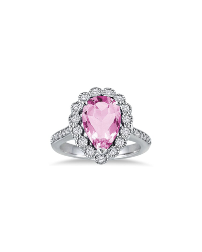 Gem Spark 14k 5.41 Ct. Tw. Diamond & Pink Topaz Ring
