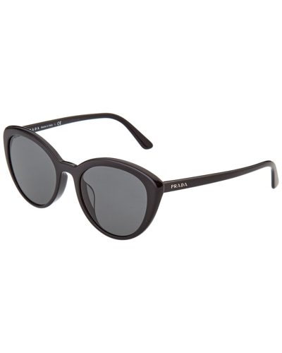 Prada Semi-transparent Acetate Cat-eye Sunglasses In Nocolor