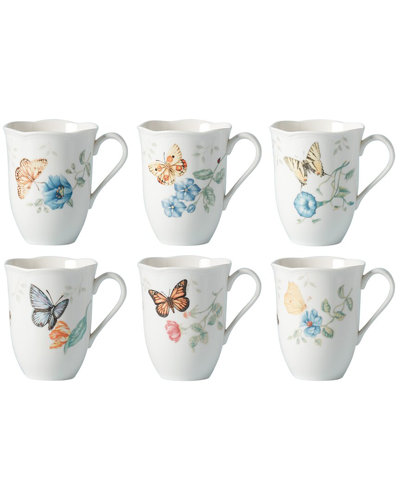 Lenox Butterfly Meadow 6pc Mug Set In Multi