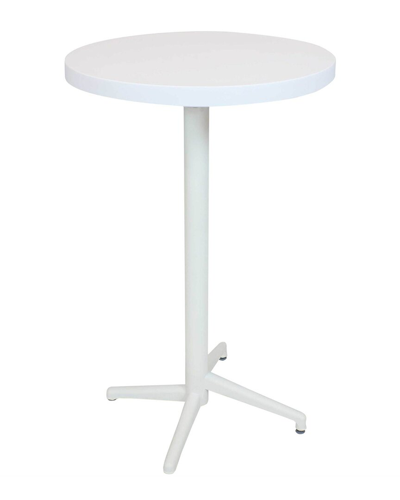 Sunnydaze Indoor/outdoor All-weather Round Foldable Table In White