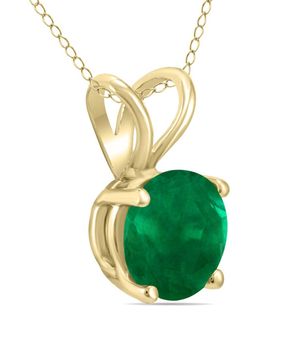 Gem Spark 14k 0.25 Ct. Tw. Emerald Necklace