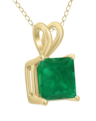 Gem Spark 14k 0.35 Ct. Tw. Emerald Necklace