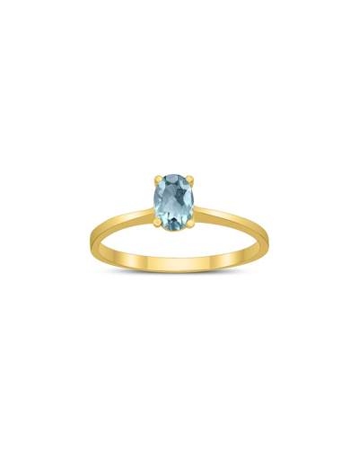 Gem Spark 14k 0.45 Ct. Tw. Aquamarine Ring
