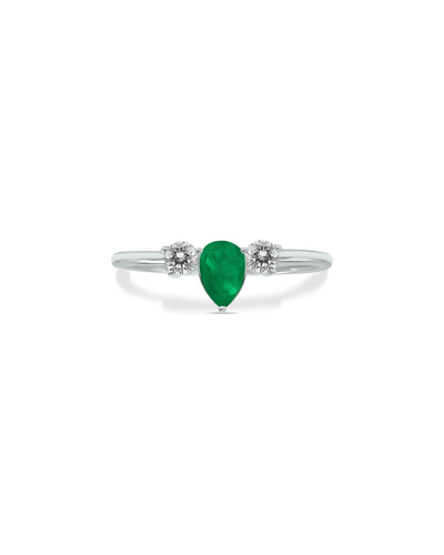 Gem Spark 14k 0.56 Ct. Tw. Diamond & Emerald Ring