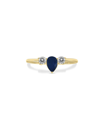 Gem Spark 14k 0.56 Ct. Tw. Diamond & Sapphire Ring