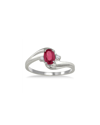 Gem Spark 14k 0.49 Ct. Tw. Diamond & Ruby Ring