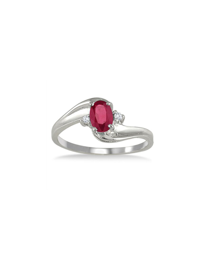 Gem Spark 14k 0.49 Ct. Tw. Diamond & Ruby Ring