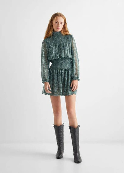 Mango Teen Dress Green | ModeSens