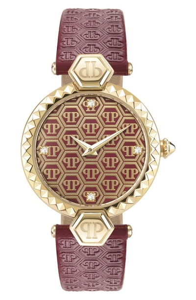 Philipp Plein Plein Couture Watch, 32mm In Ip Yellow Gold