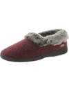 Acorn Chinchilla Collar Womens Slip On Indoors Loafer Slippers In Multi