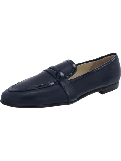 Amalfi By Rangoni Oreste Womens Patent Trim Slip On Penny Loafers In Multi