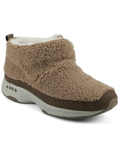 Easy Spirit Women's Trippin Cozy Ankle Booties Women's Shoes In Brown