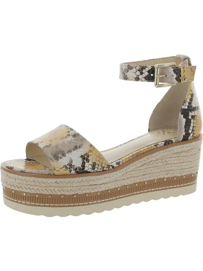 Vince Camuto Meestana Womens Leather Open Toe Espadrilles In Multi