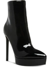 Madden Girl Bubbles Womens Side Zip Platform Ankle Boots In Black