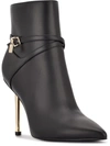 NINE WEST WOMENS FAUX LEATHER EMBELLISHED BOOTIES