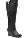 ADRIENNE VITTADINI MADRONA WOMENS FAUX LEATHER TALL KNEE-HIGH BOOTS