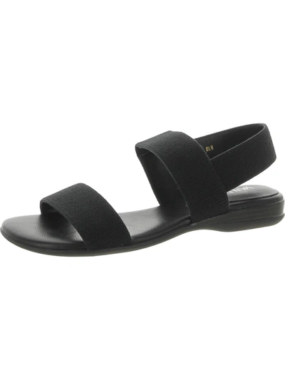 Vaneli Yoel Womens Open Toe Wedge Slingback Sandals In Black
