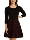 BCX JUNIORS WOMENS LACE PATTERN MINI SWEATERDRESS