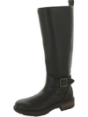 UGG HARRISON TALL WOMENS LEATHER STACKED HEEL KNEE-HIGH BOOTS
