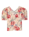 THE GREAT THE BUNGALOW TOP IN ECHO ROSE PRINT