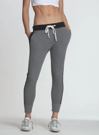 Label+thread Slim Waffle Jogger In Grey