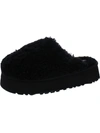 Ugg Maxi Genuine Shearling Platform Clog In Black