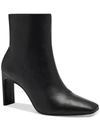 ALFANI TERRIE WOMENS FAUX LEATHER BLOCK HEEL ANKLE BOOTS