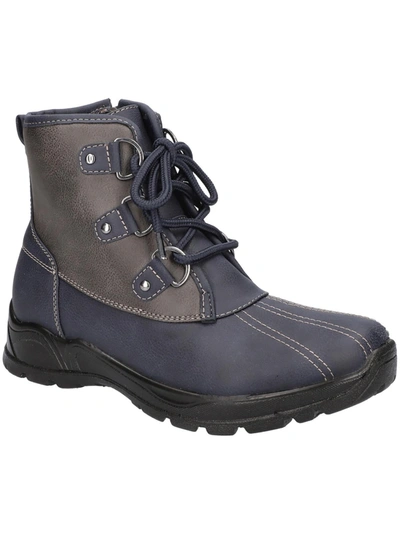Easy Dry By Easy Street Arctic Womens Faux Leather Cold Weather Winter & Snow Boots In Multi