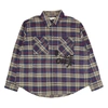 Off-white Checked Cotton-flannel Shirt In Blue