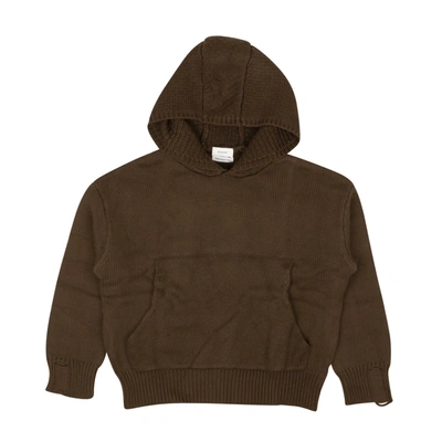 Rhude Brown Cotton Knit Laze Pullover Sweatshirt