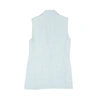 Casablanca Lght Blue Sleeveless Single Breasted Blazer In Blue