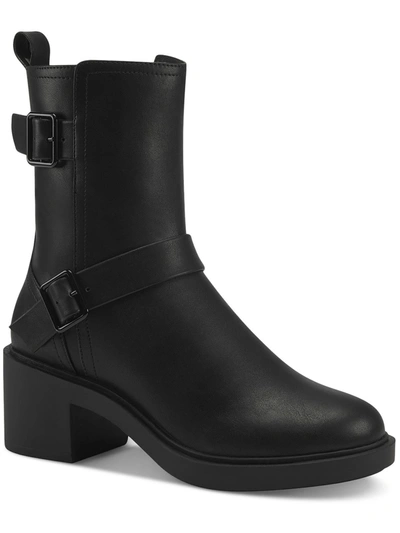 Alfani Chantal Womens Faux Leather Ankle Booties In Multi