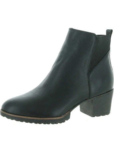 Dr. Scholl's Shoes Lively Womens Stretch Almond Toe Booties In Black